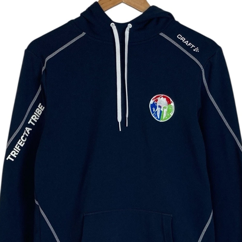 Spartan Trifecta Tribe Navy Long Sleeved Hoodie Pullover